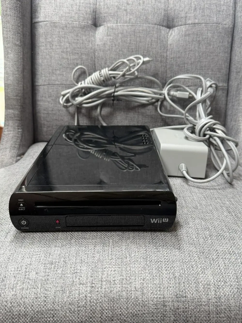 Nintendo Wii U Black 32GB Deluxe System Original Replacement Console Only + PLUG